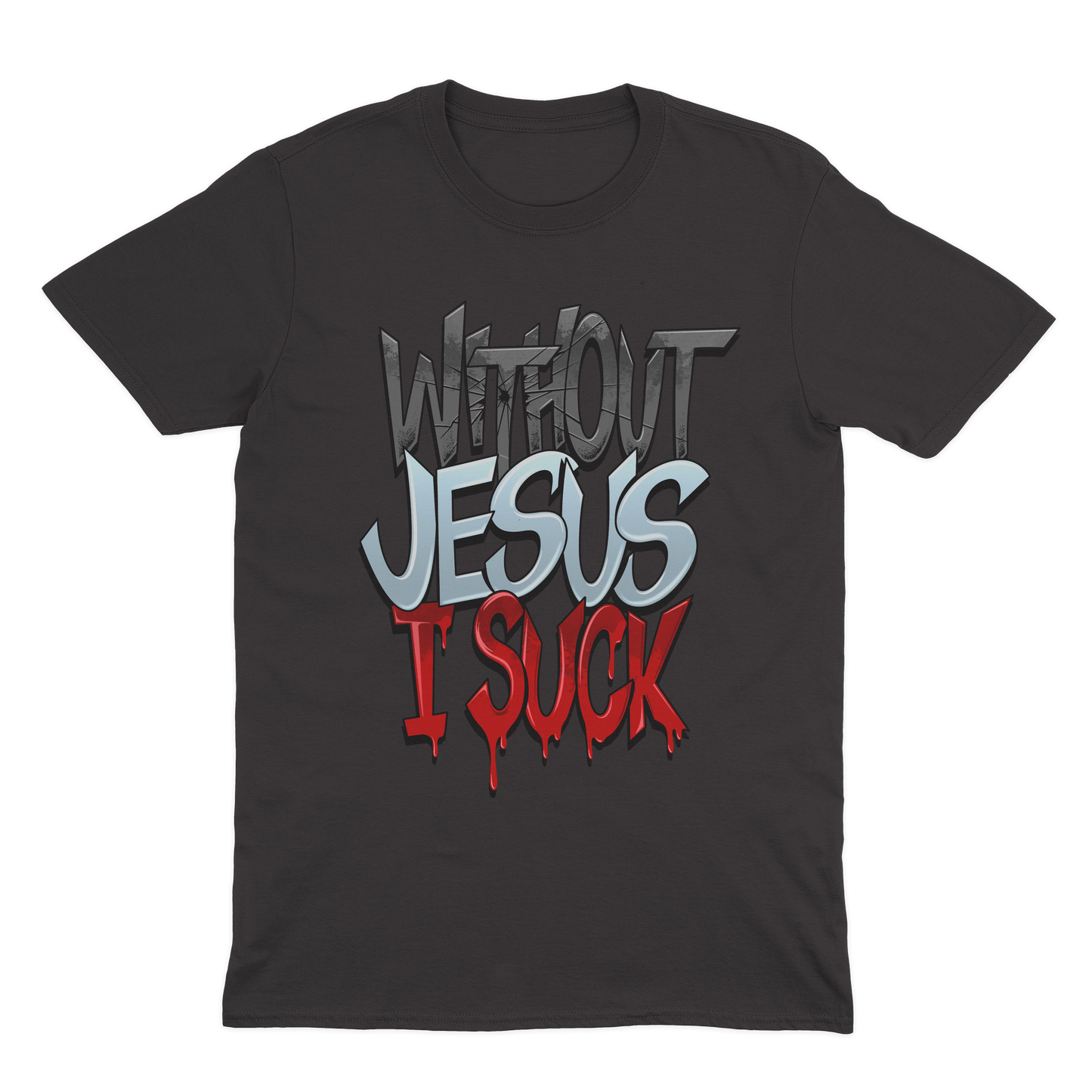 Holy Gabbana Without Jesus I Suck Shirt - Black